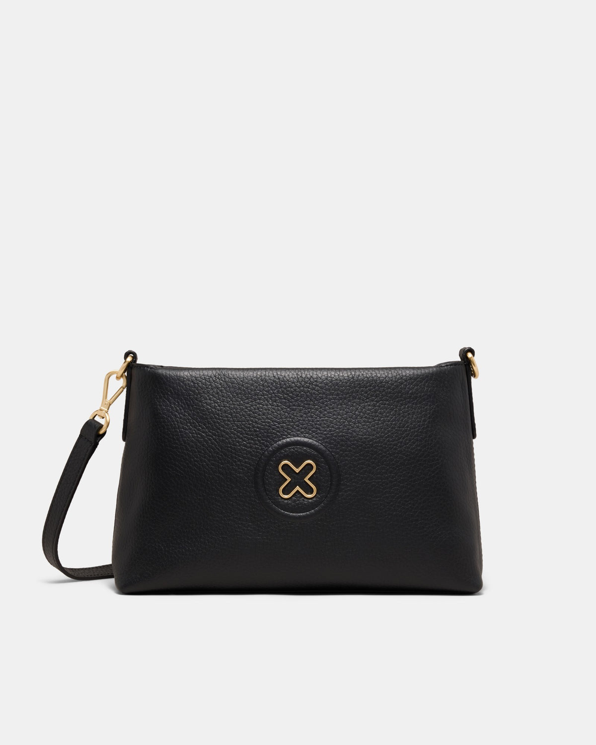 Bay Strap Crossbody Bag - Black Light Gold