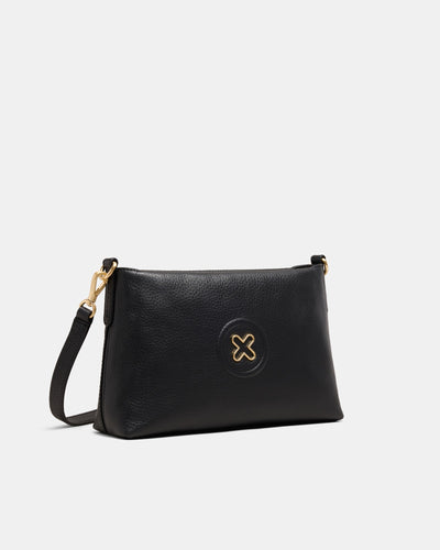 Bay Strap Crossbody Bag - Black Light Gold
