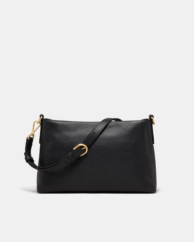 Bay Strap Crossbody Bag - Black Light Gold
