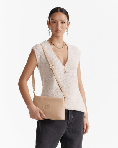 Bay Strap Crossbody Bag - Almond