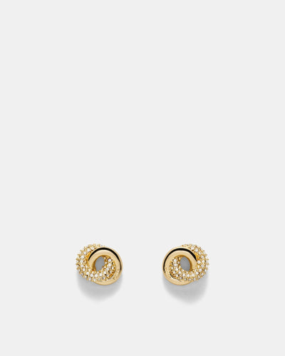 Resonance Stud Earrings - Gold