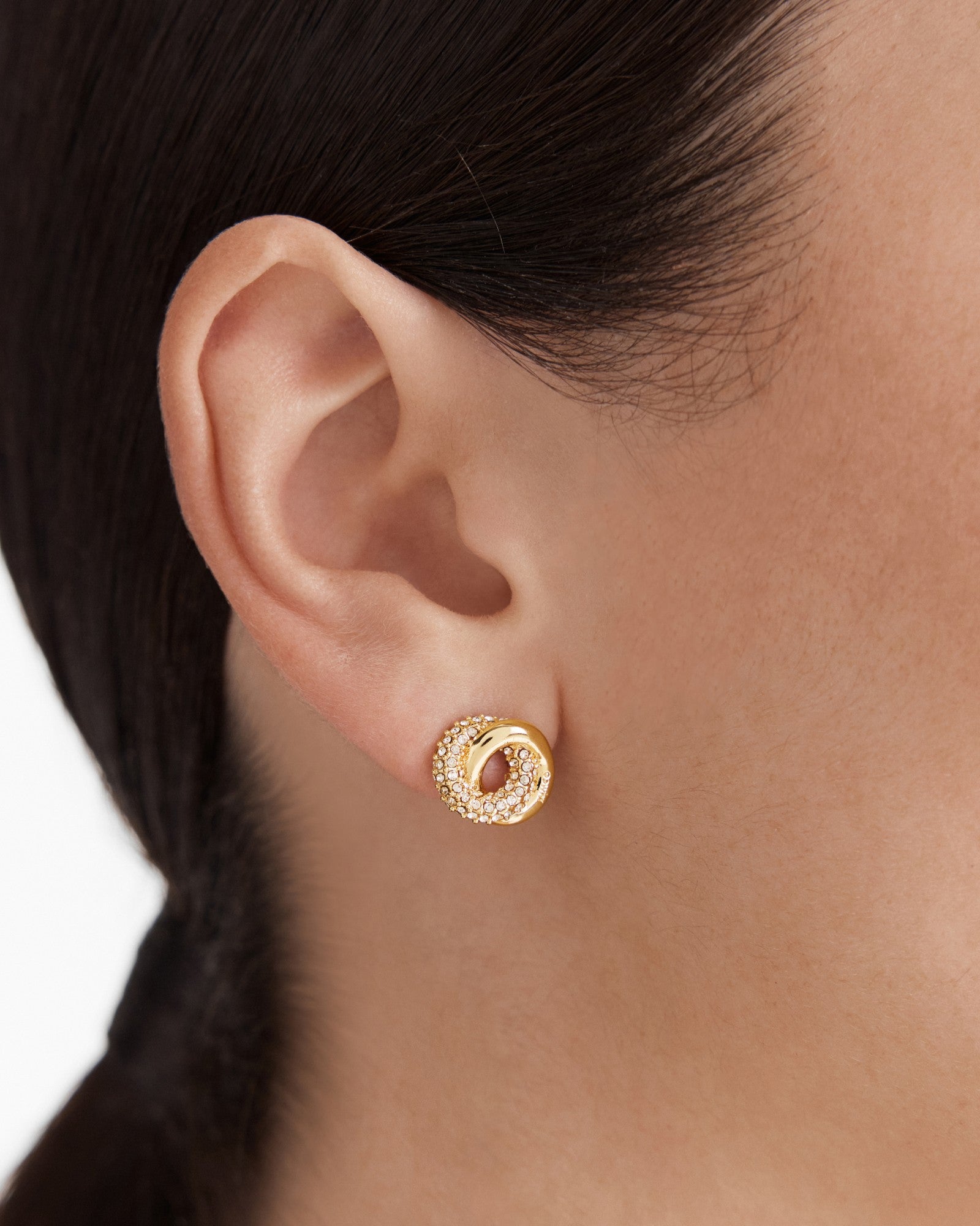Resonance Stud Earrings - Gold