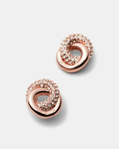 Resonance Stud Earrings - Rose Gold