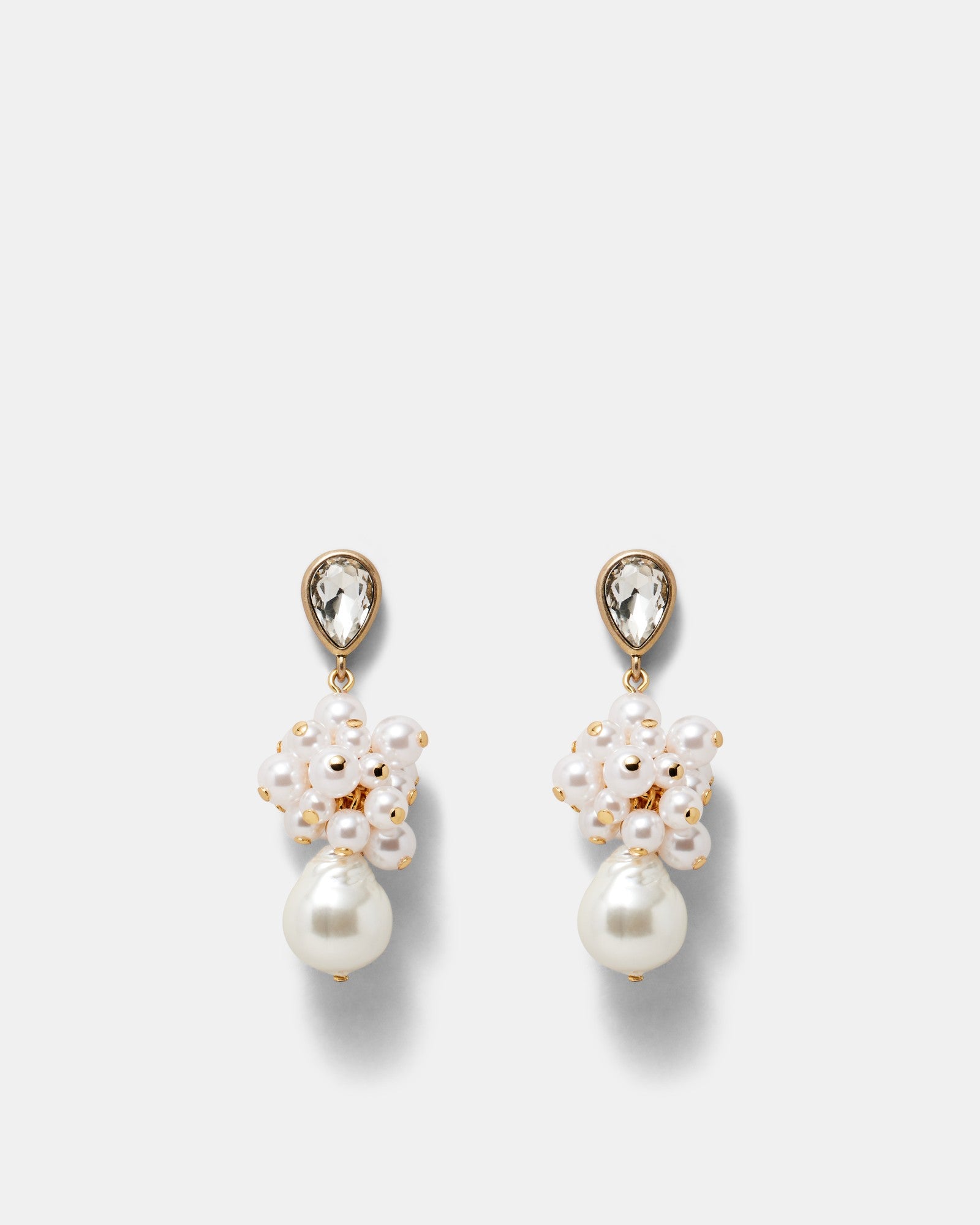 Bubbly Pearl Drop Earrings - Pearl