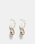 Bubbly Pearl Hoop Earrings - Pearl