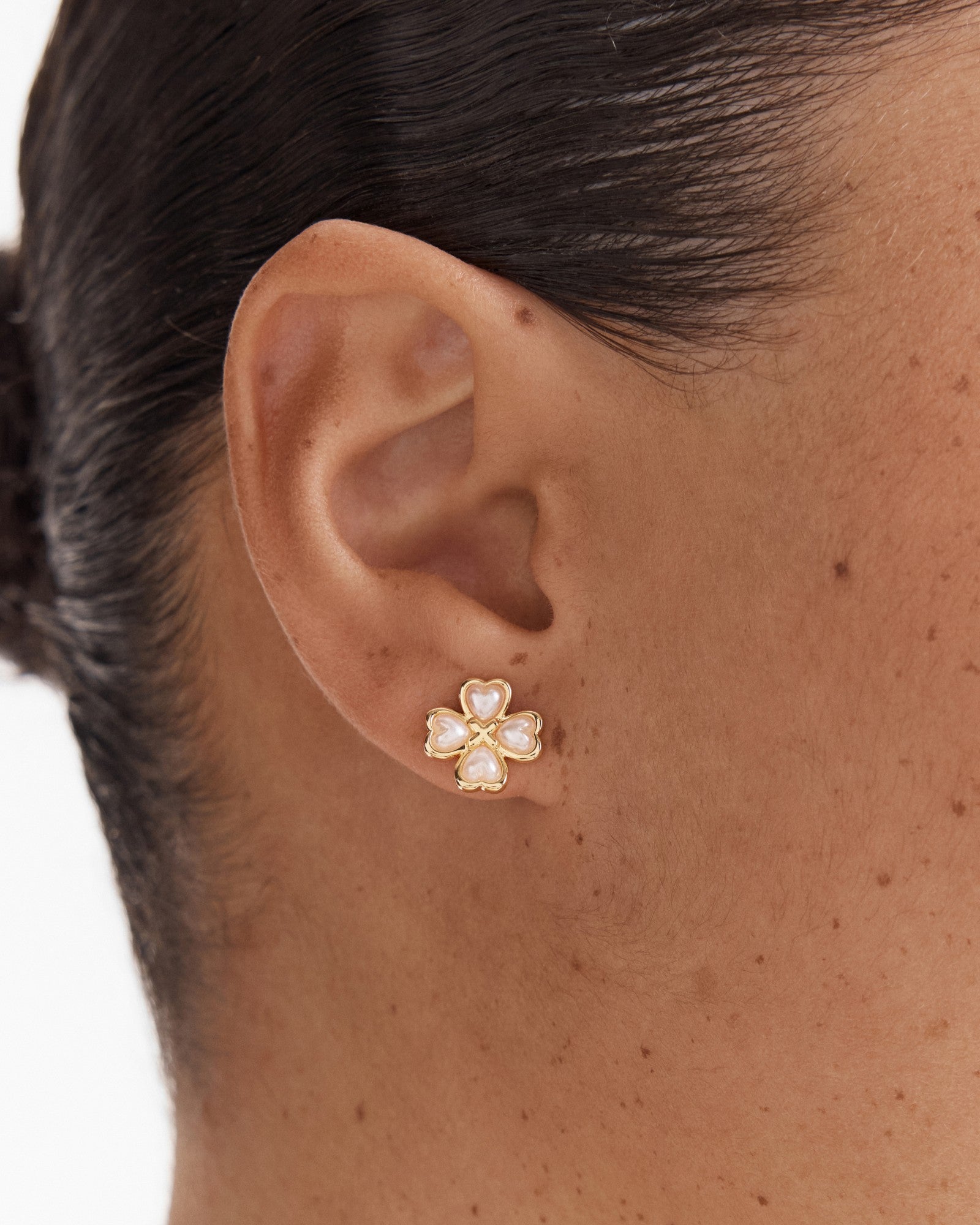 Love & Luck Stud Earrings - Gold