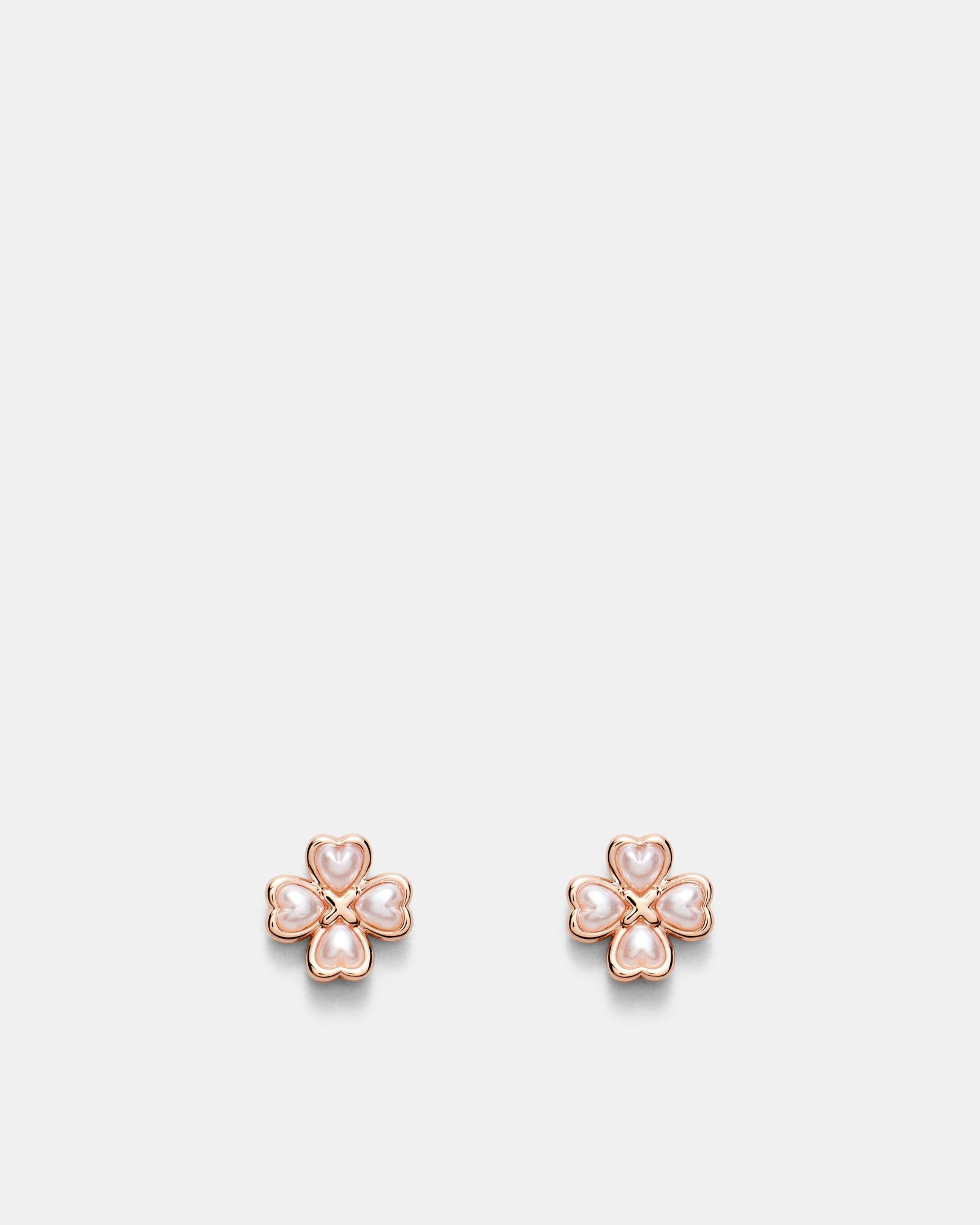 Love & Luck Stud Earrings - Rose Gold
