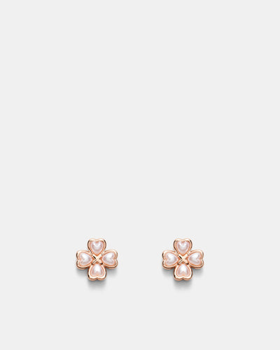 Love & Luck Stud Earrings - Rose Gold