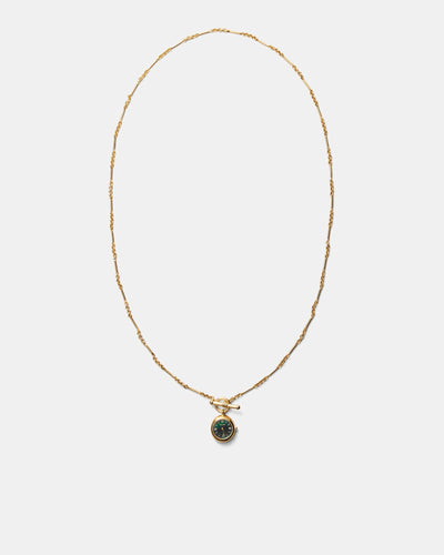 In Time Watch Necklace - Pine