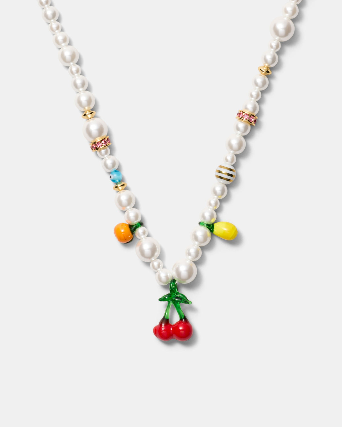 Cherry Pearl Necklace - Multicolour