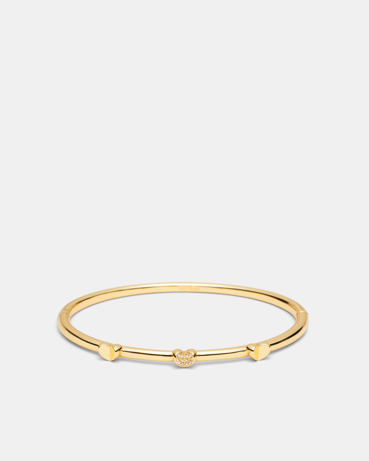 Heart To Heart Bangle - Gold