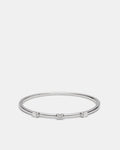 Heart To Heart Bangle - Silver