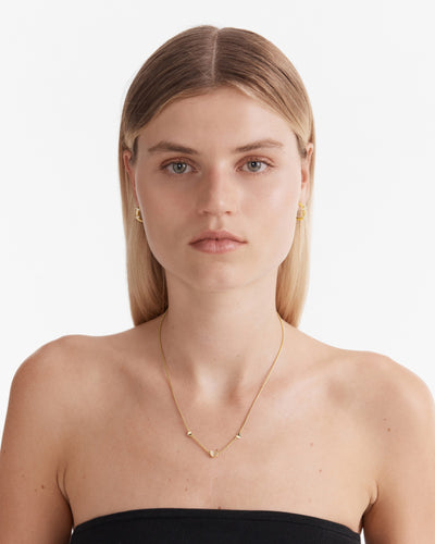 Heart To Heart Necklace - Gold