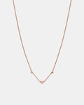 Heart To Heart Necklace - Rose Gold