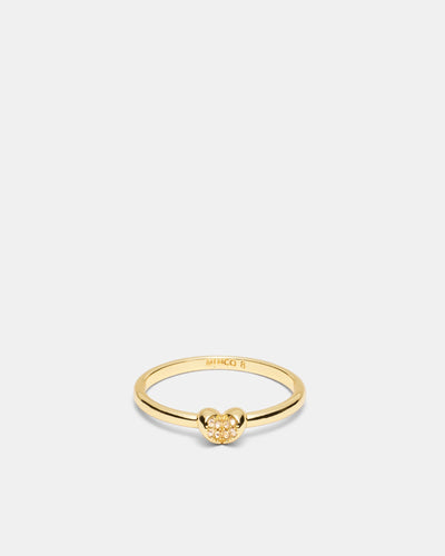 Heart To Heart Ring - Gold