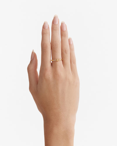 Heart To Heart Ring - Gold