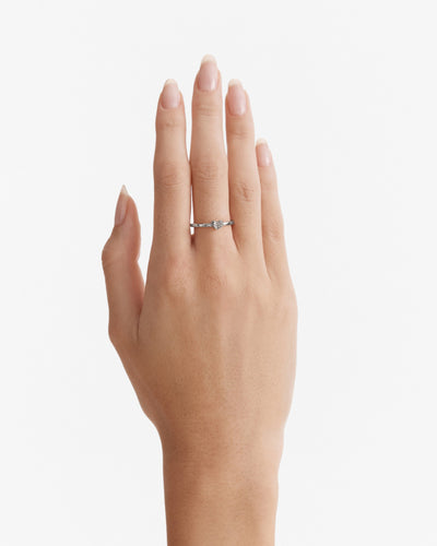 Heart To Heart Ring - Silver