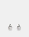 Heart To Heart Earrings - Silver