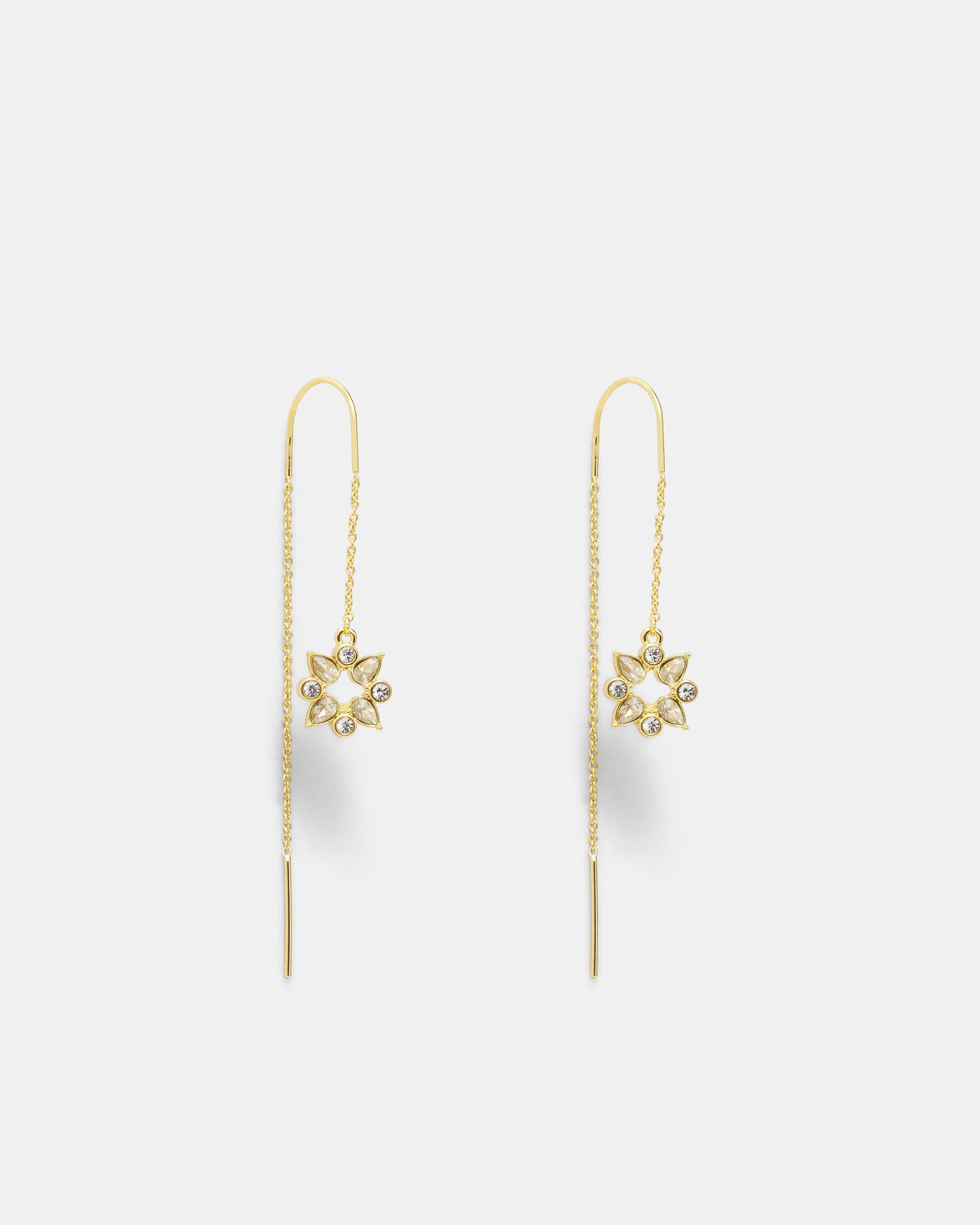 Glitters Thread Earrings - Gold