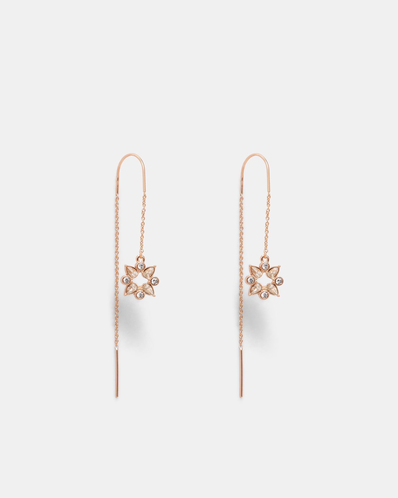 Glitters Thread Earrings - Rose Gold