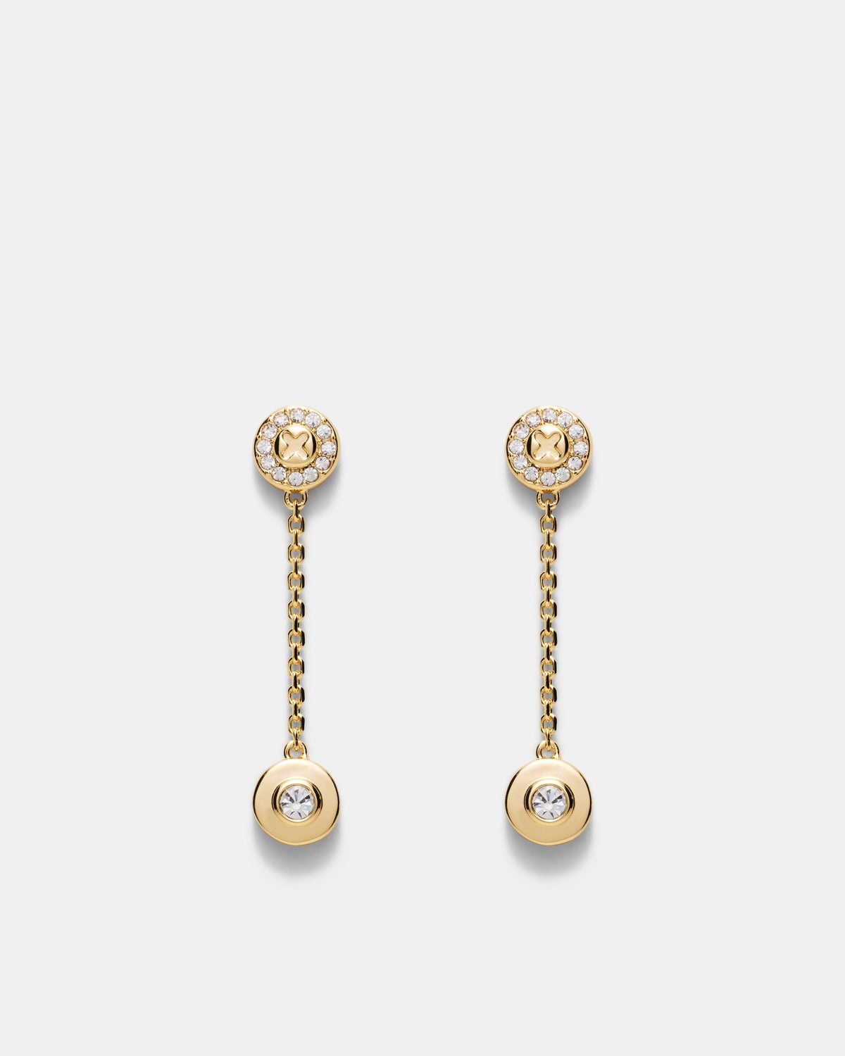 Glitters Drop Earrings - Gold