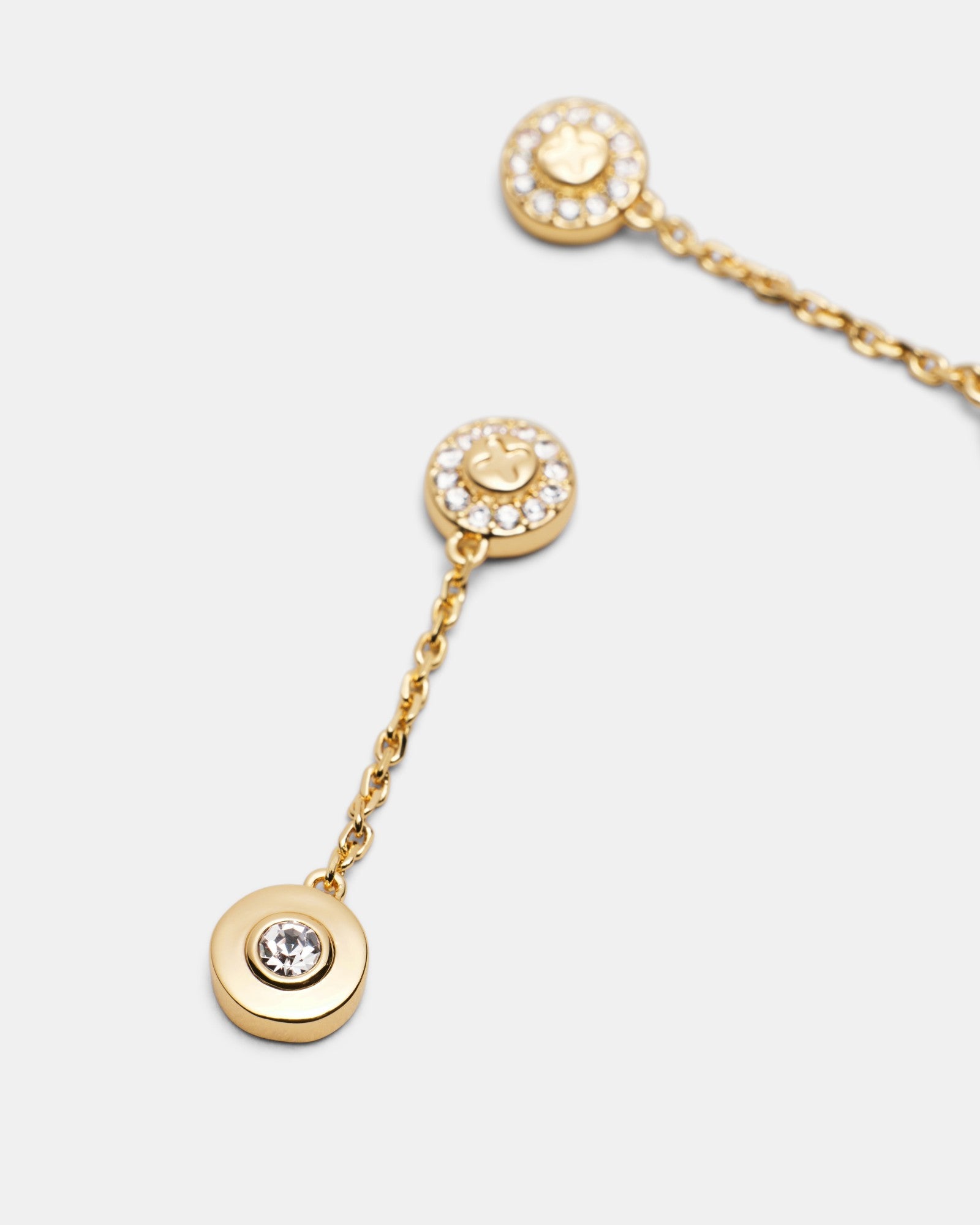 Glitters Drop Earrings - Gold