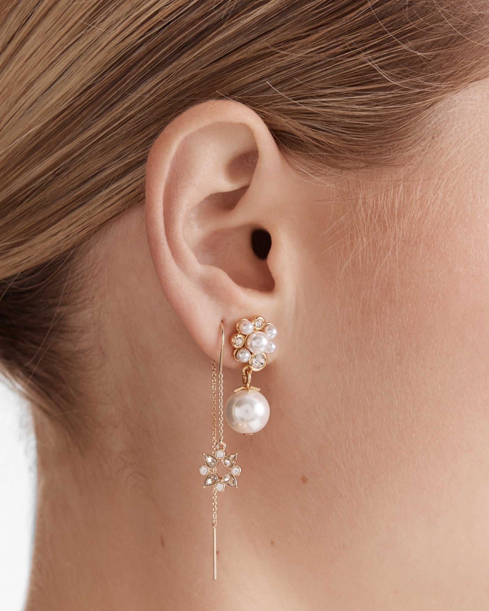 Glitters Drop Earrings - Gold