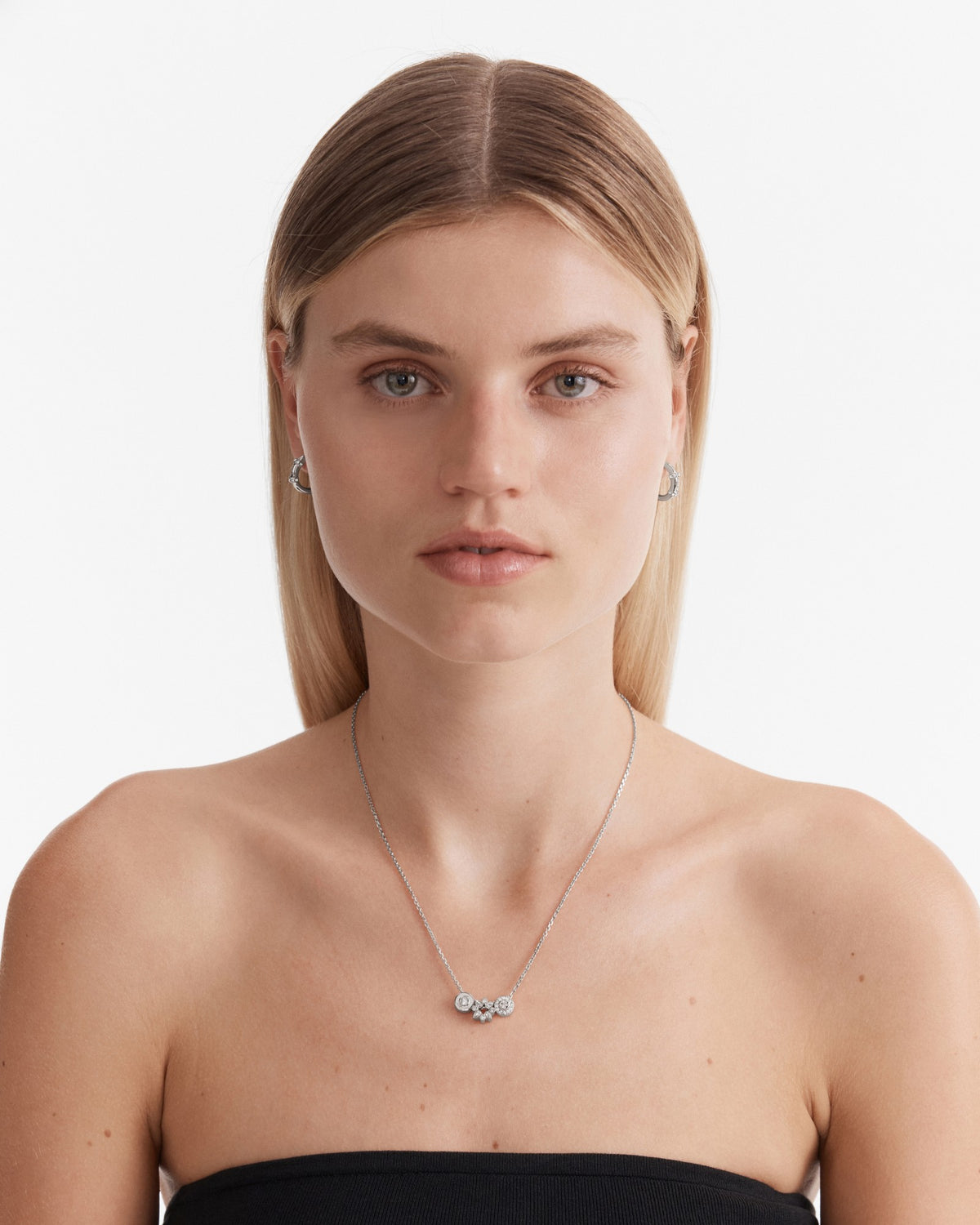 Glitters Necklace - Silver