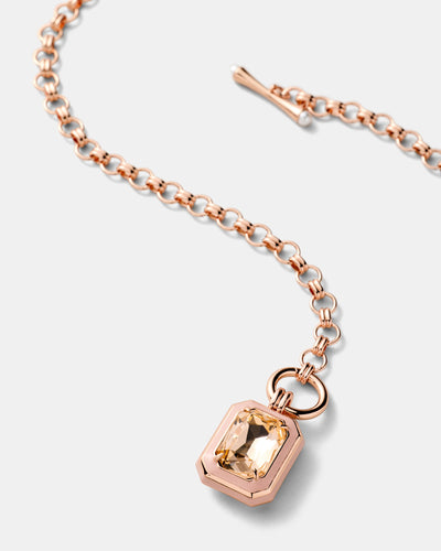 Legacy Enamel Pendant Necklace - Pancake