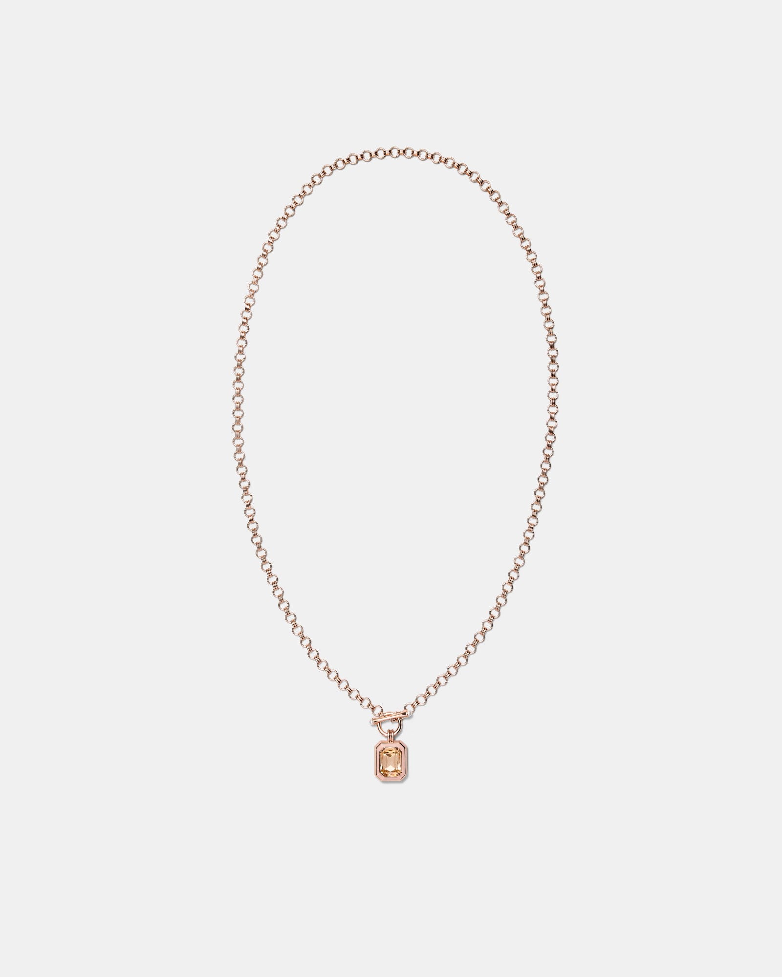 Legacy Enamel Pendant Necklace - Pancake