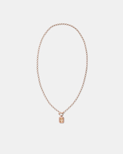 Legacy Enamel Pendant Necklace - Pancake