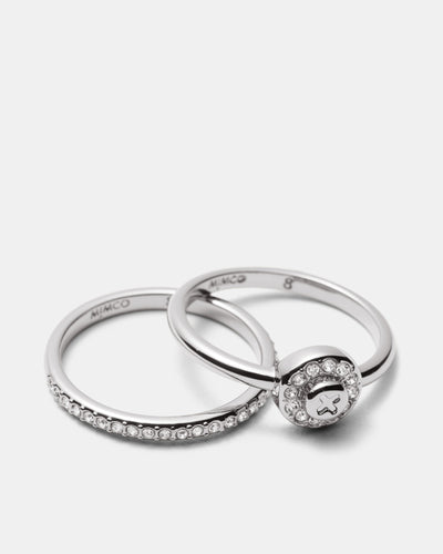 Glitters Ring Set - Silver