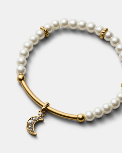Emotional Pearl Bracelet - Gold