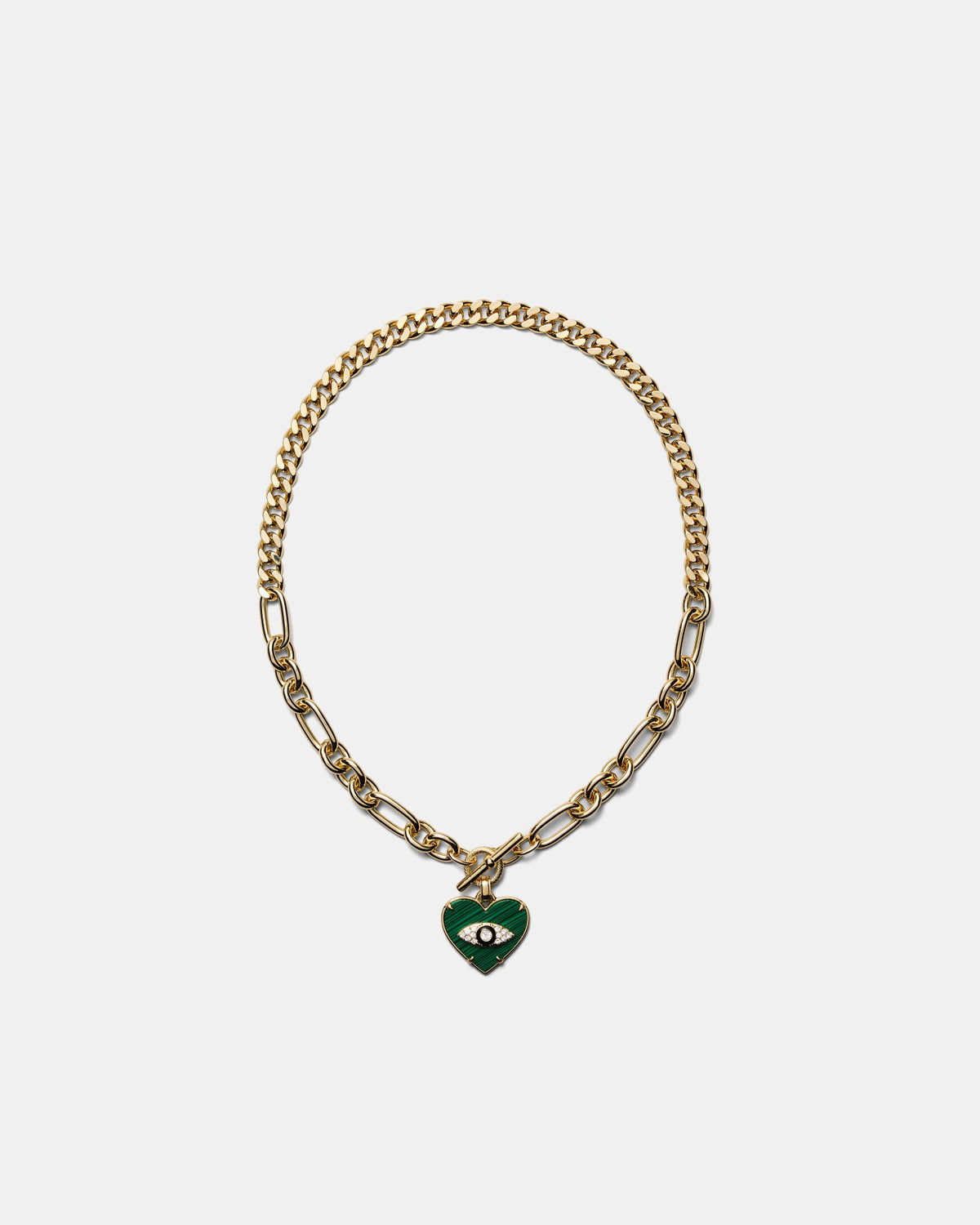 Emotional Heart Necklace - Malachite