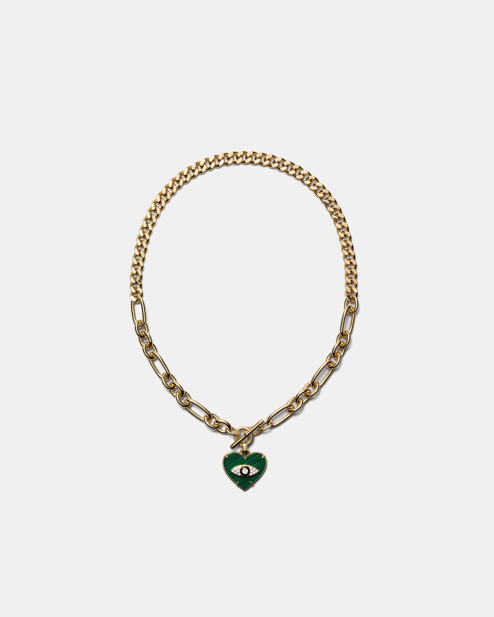Emotional Heart Necklace - Malachite