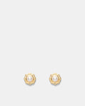 Just Perfect Pearl Stud Earrings - Gold