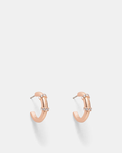 Miss Mim Hoop Earrings - Rose Gold