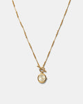 In Time Watch Necklace - Gold