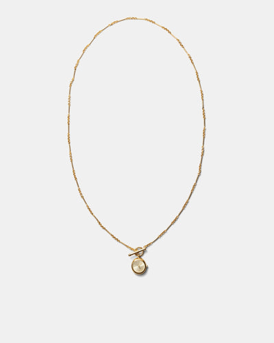 In Time Watch Necklace - Gold