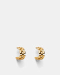 Linked Up Hoop Earrings - Gold