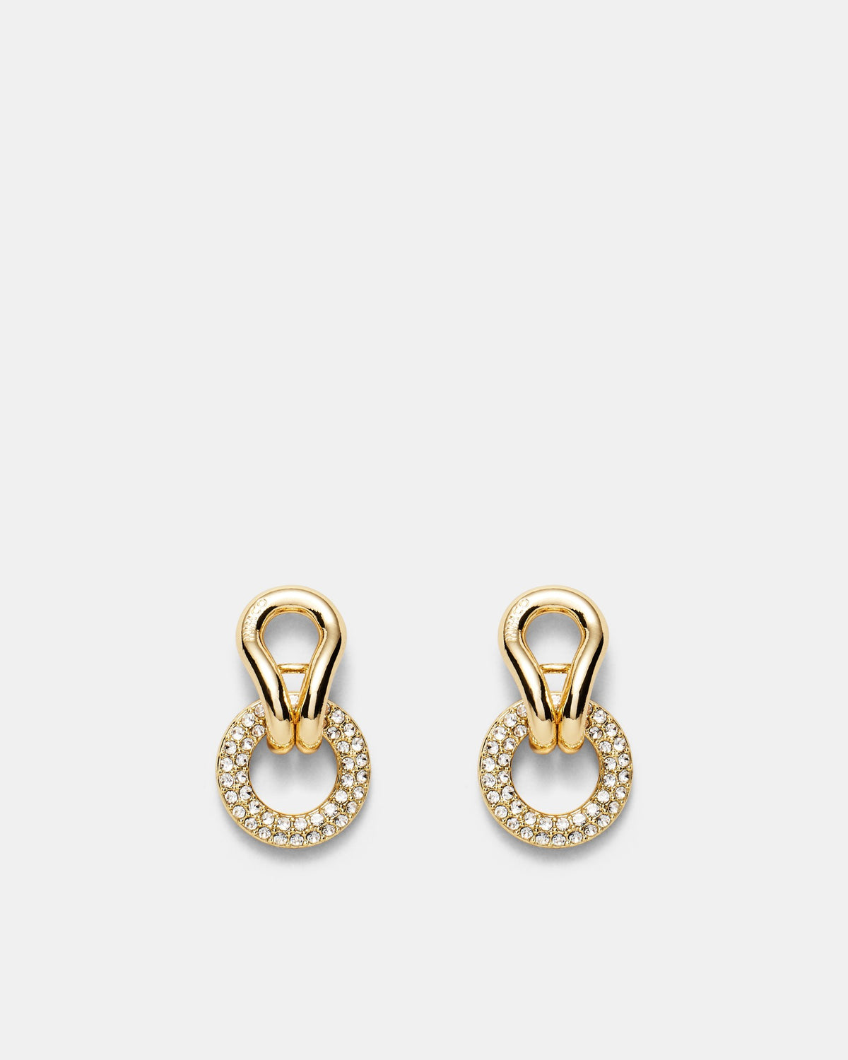 Lets Connect Hoop Earrings - Gold