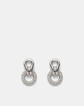 Lets Connect Hoop Earrings - Silver