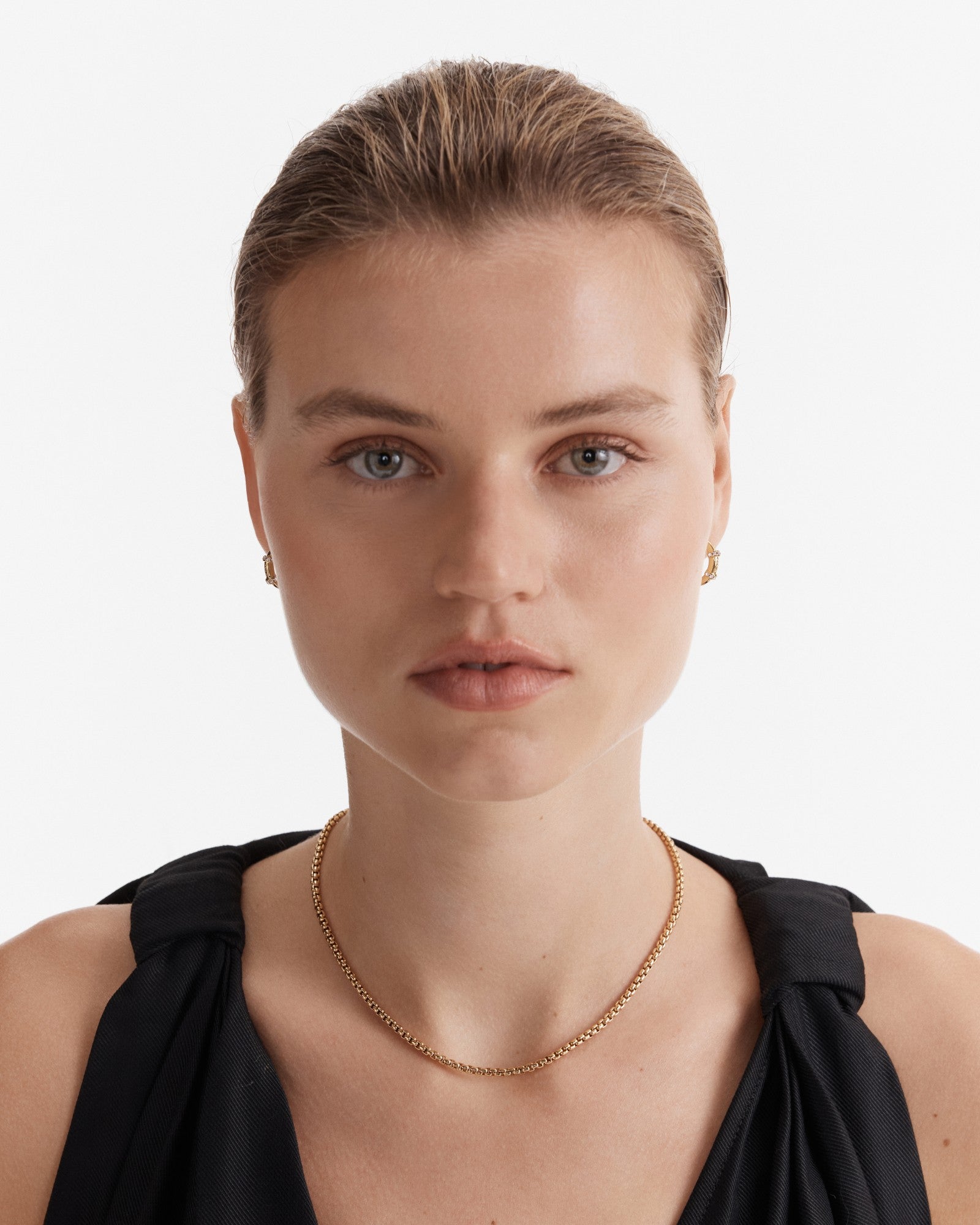 Girl Squad Bow Necklace - Gold