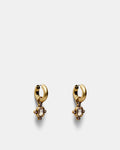 Demeanour Huggie Hoop Earrings - WINE
