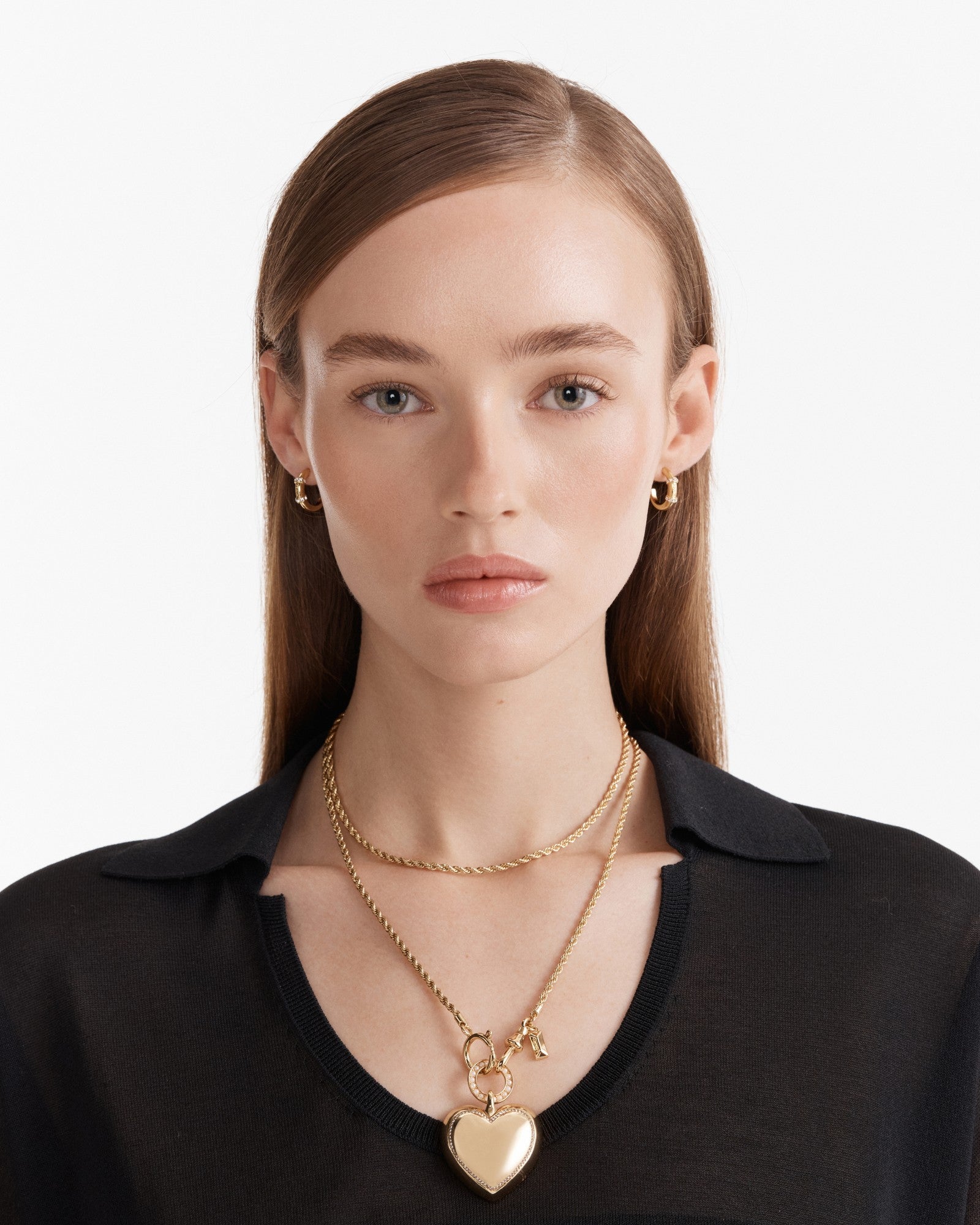 Obsessed Heart Necklace - Gold