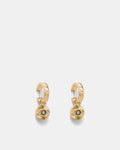 Emotively Pearl Huggie Hoop Earrings - Pearl