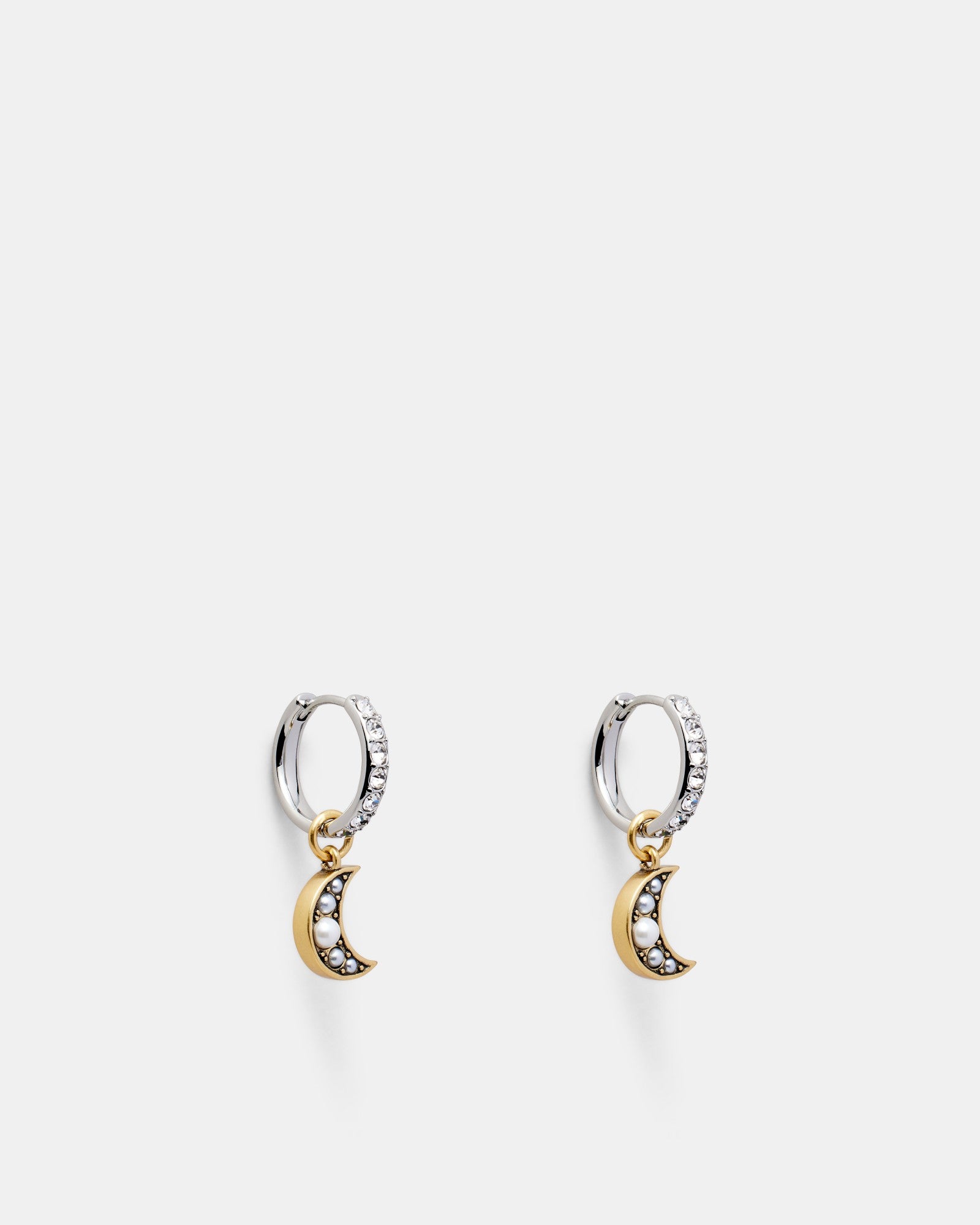 Emotional Huggie Hoop Earrings - Gold
