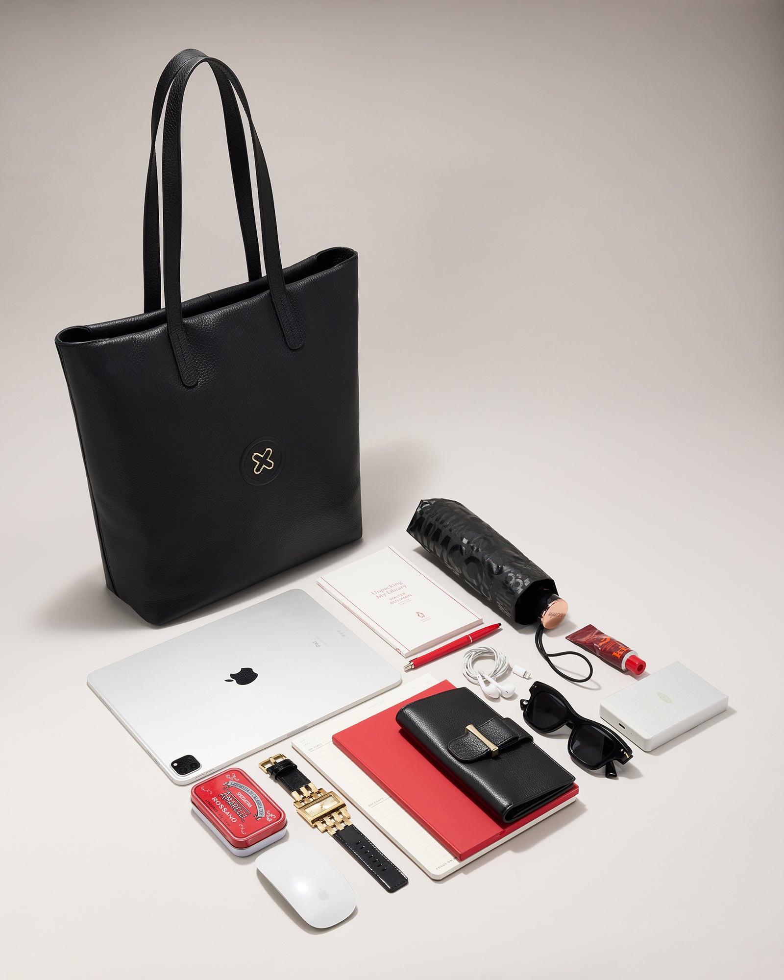 Bay Tote Bag - Black Light Gold