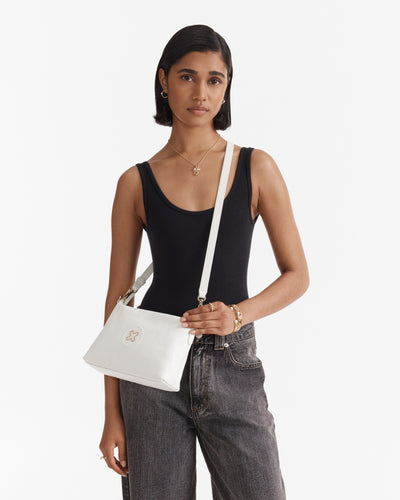 Bay Strap Crossbody Bag - White