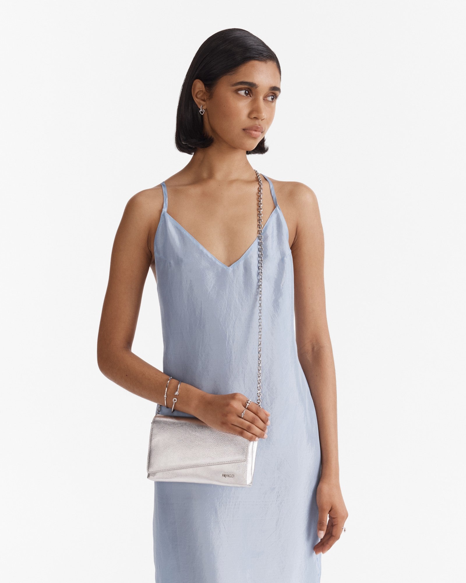 Drift Crossbody Bag - Silver